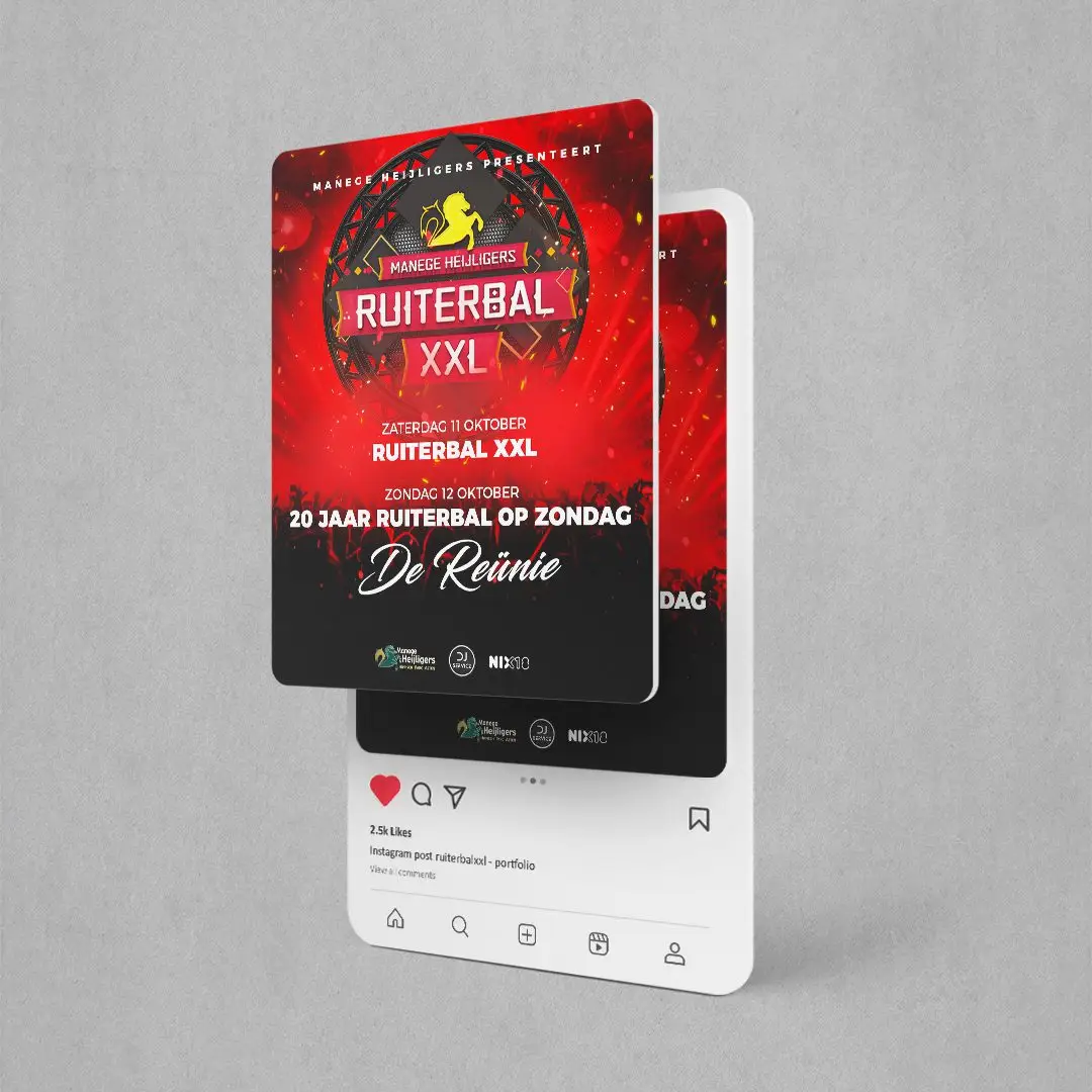 Instagram post Ruiterbal XXL